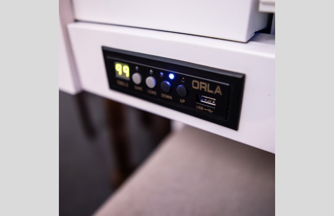 Used Orla Compact Theatre White Organ All Inclusive Top Grade Package (SN:12118939) - Image 12